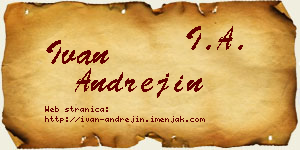 Ivan Andrejin vizit kartica